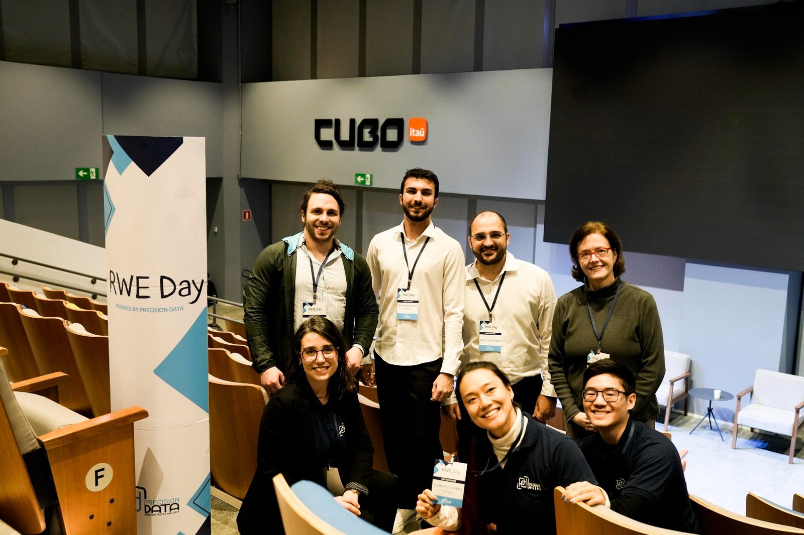 Equipe da Precision Data no RWE Day 2026, Cubo Itaú